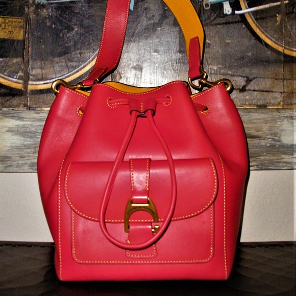 Dooney & Bourke Handbags - Dooney & Bourke Emerson Marlowe Coral Leather Bag